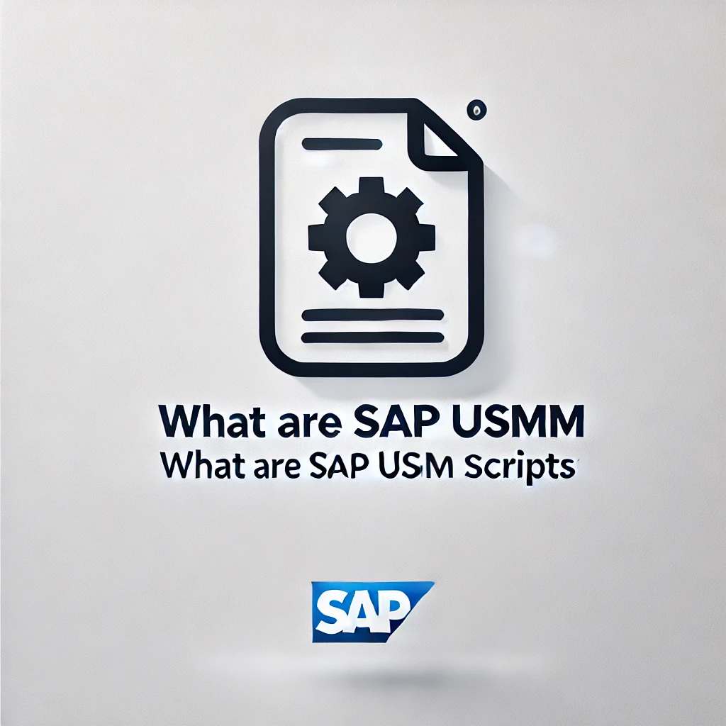 What are SAP USMM Scripts