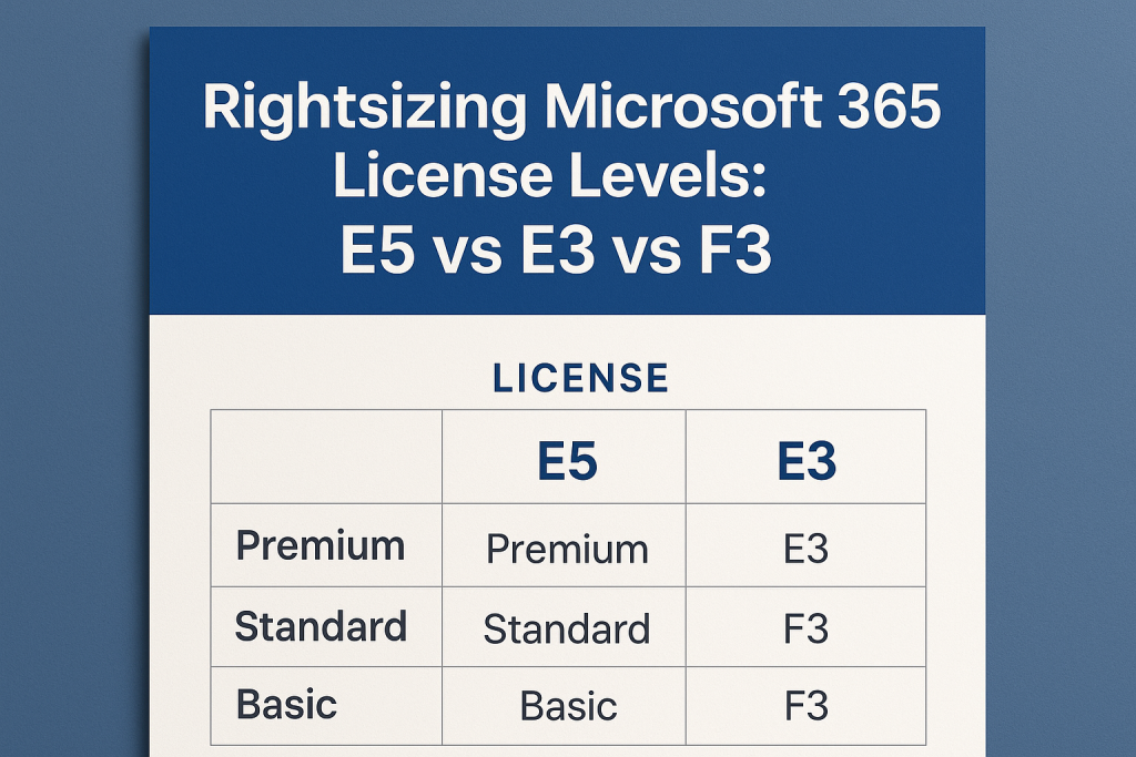 Microsoft EA Rightsizing Microsoft 365 License