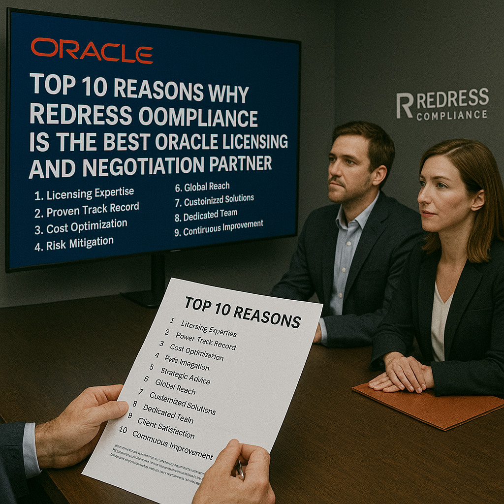 Top 10 Reasons Why Redress Compliance Is the Best Oracle Licensing and Negotiation Partner