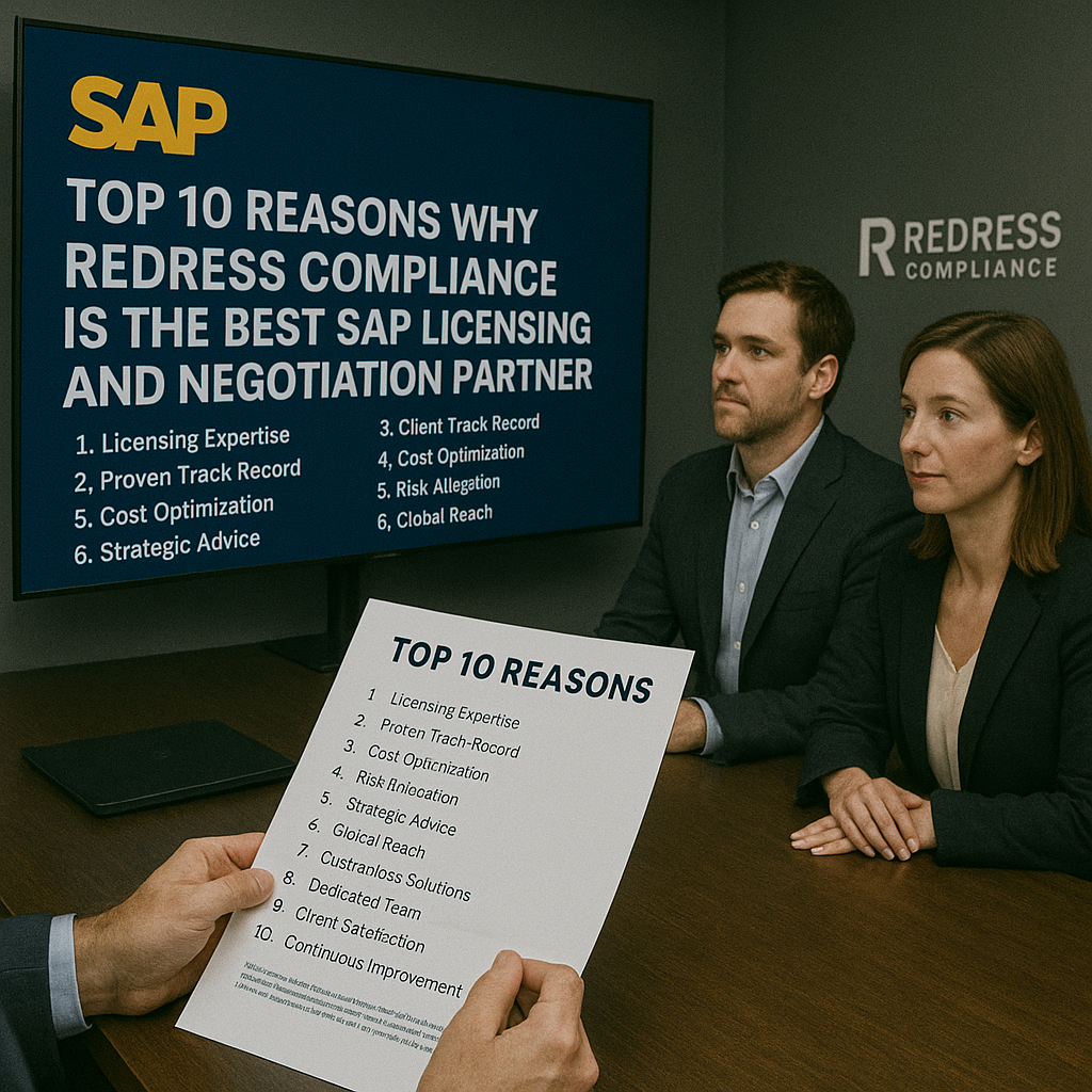 reasons Why Redress Compliance Is the Best SAP Licensing and Negotiation Partner