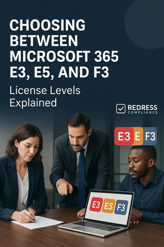 Choosing Between Microsoft 365 E3, E5, and F3