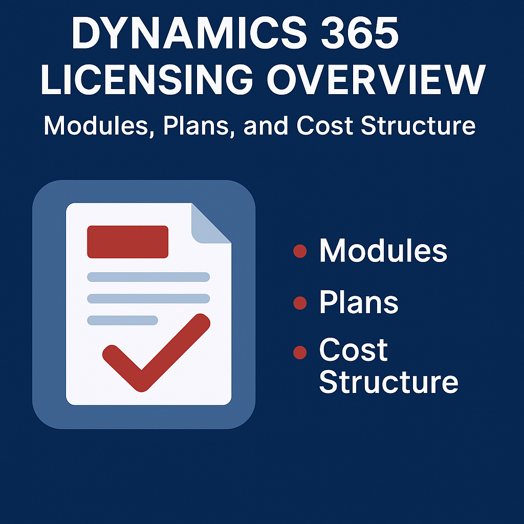 Dynamics 365 Licensing Overview Modules, Plans, and Cost Structure
