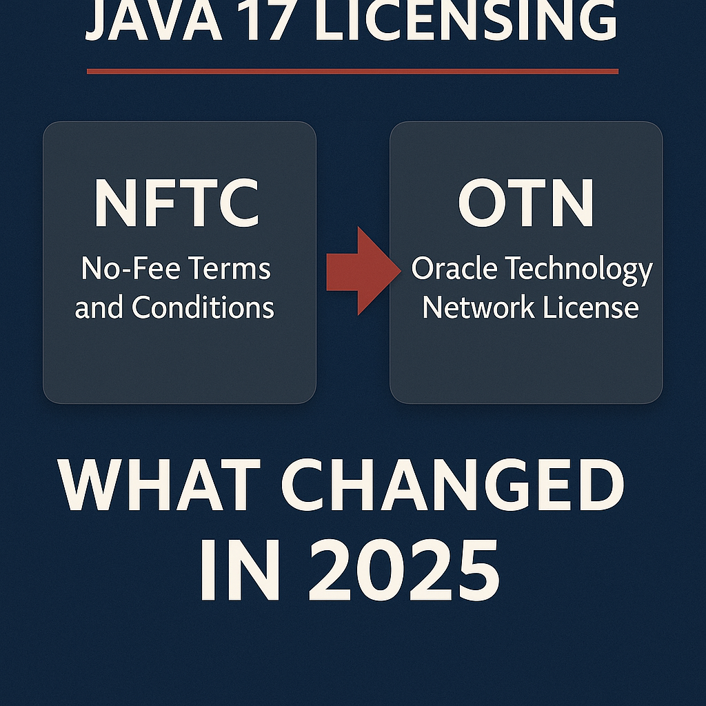 Java 17 Licensing