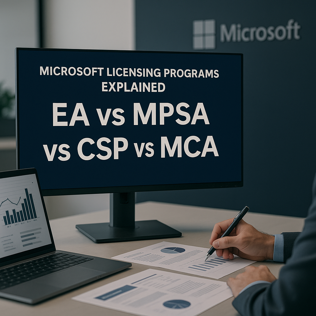 Microsoft Licensing Programs Explained EA vs MPSA vs CSP vs MCA