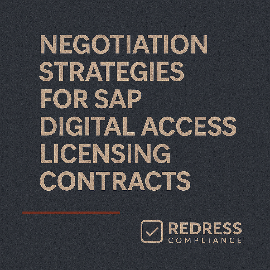 Negotiation Strategies for SAP Digital Access Licensing Contracts