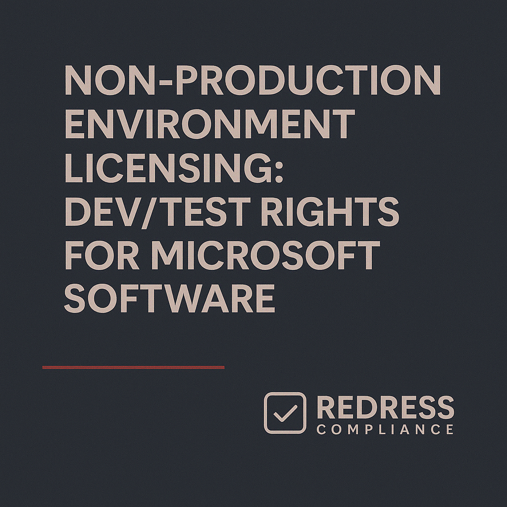 Non-Production Environment Licensing
